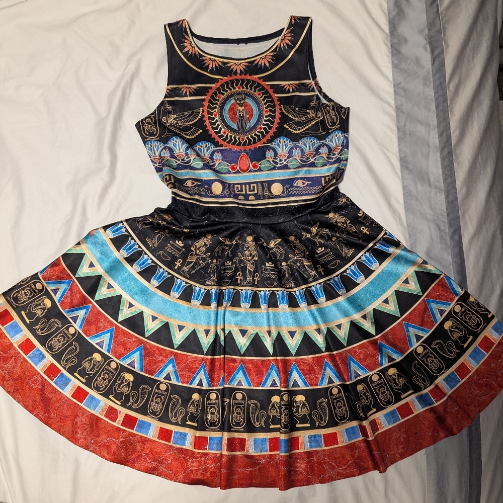 Walk Like An Egyptian Princess Skater Dress